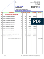 Pre-097-16 Centro Recreativo La Rivera Tulua Etapa I Presupuesto