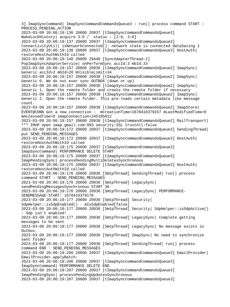 Emaillog 0 | PDF | Application Layer Protocols | Internet