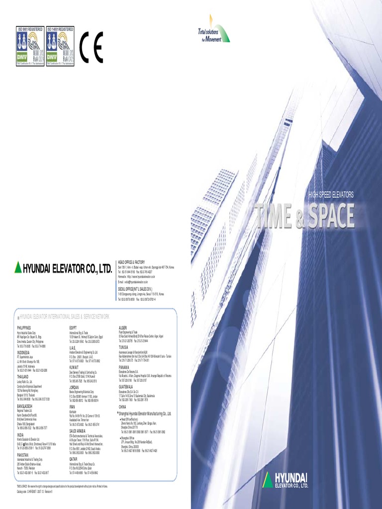 High-Speed Passenger Elevator Overview | PDF | Elevator | Door