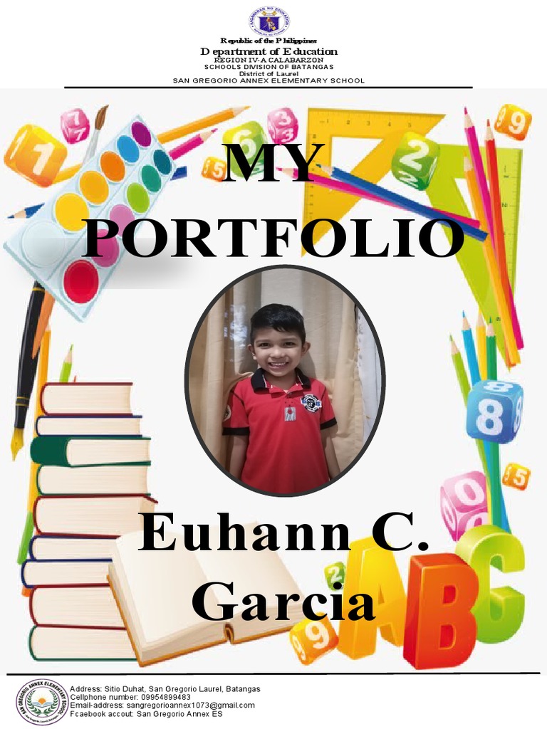 Kindergarten Portfolio | PDF