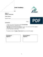 Exam - Term 2 - G11 - Precal PDF