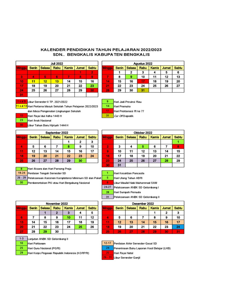 Kalender Pendidikan 2022.2023 Ttd Copy PDF