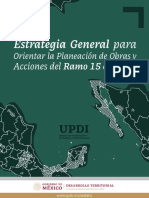 Estrategia General para Orientar La Planeación de Obras y Acciones Del Ramo 15 en 2023