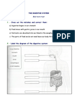 UNIT 1 THE DIGESTIVE SYSTEM Def