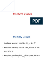 Memory design using different memory chips