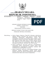 Undang-Undang Republik Indonesia Nomor 7 Tahun 2012 Tentang Penanganan Konflik Sosial