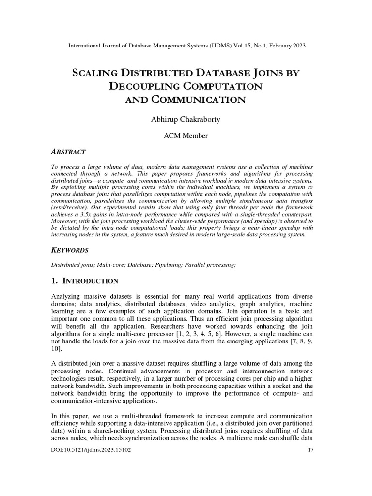 Scaling Distributed Database Joins by Decoupling Computation and