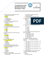 Soal Ujian Semester Ganjil Kelas Xi