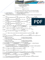 Math 8 1st Summative