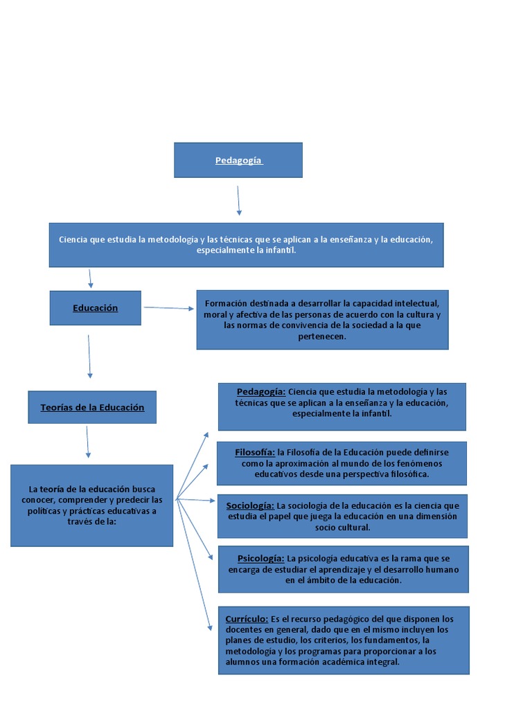 Esquema Pedagogia | PDF | Pedagogía | Plan de estudios