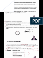 Rolling contact bearings guide