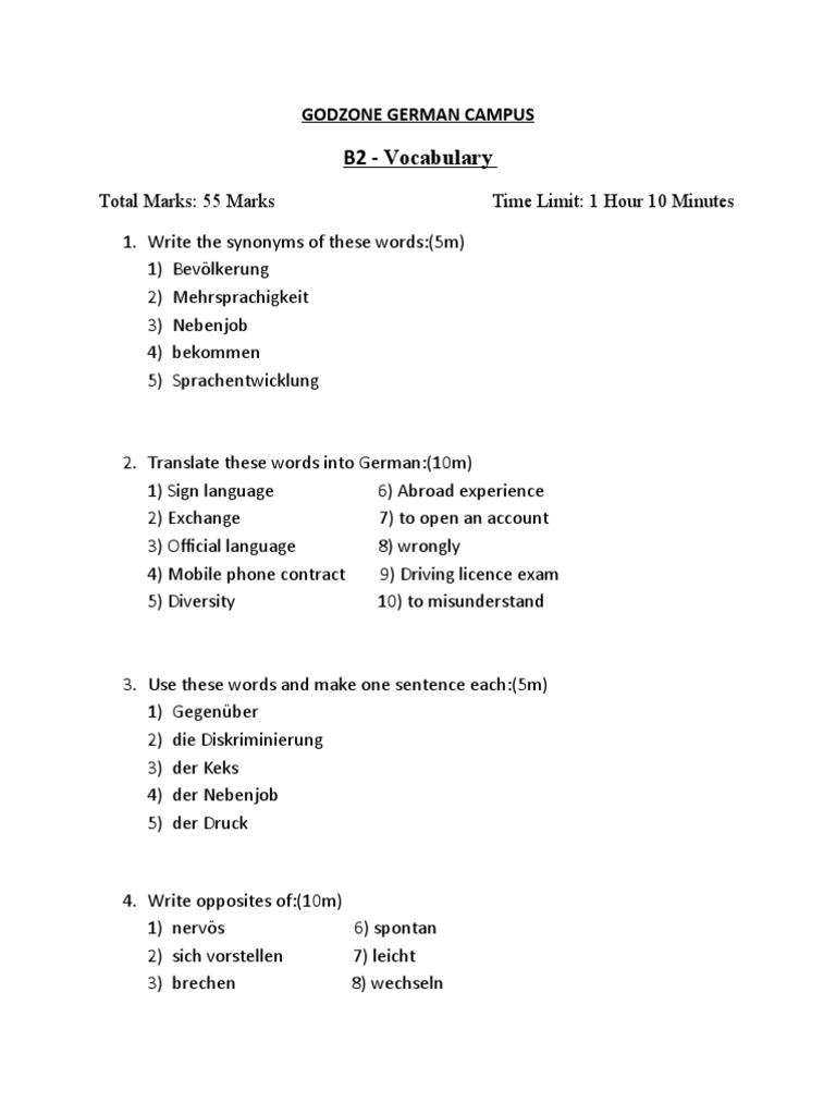 B2 Vocabulary 27-06 | PDF