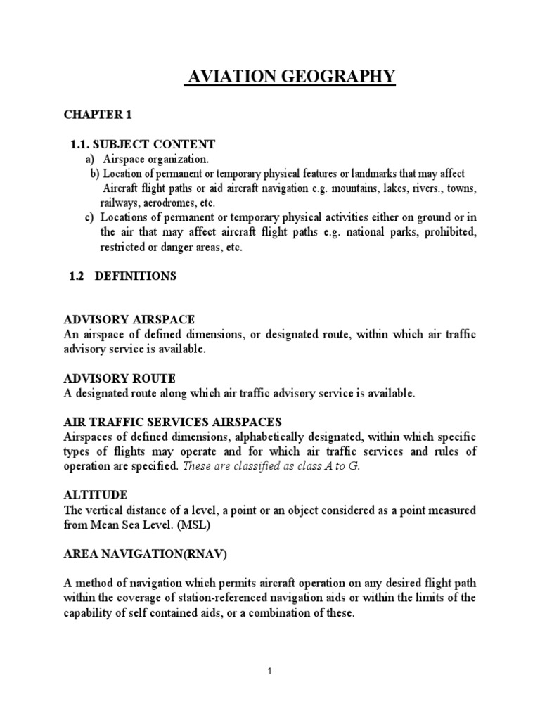 Share FLD Aviation Geography PDF Air Traffic Control Instrument