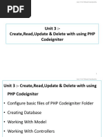 Codeigniter Unit-3