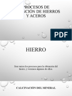 Procesos de Obtencion Del Hierro y Acero