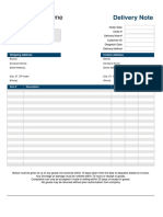 Delivery Note PDF