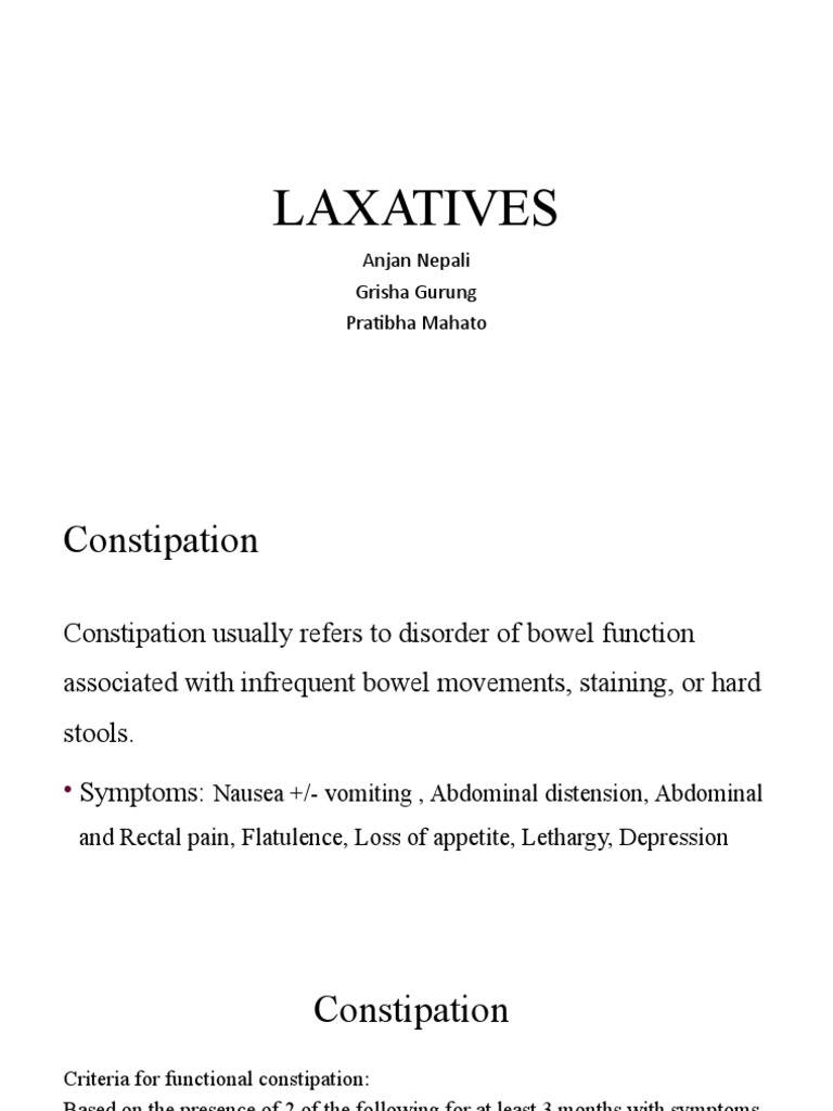 Laxatives PDF Constipation Dietary Fiber