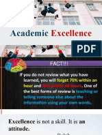Academic Excellence - Purpose