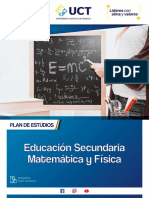 Educación Secundaria Con Mención en Matemática y Física