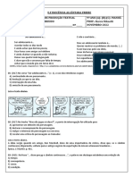 Avaliação Mensal 9° A-B-C Prod. Novembro PDF