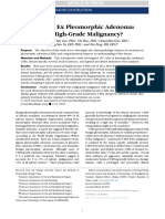 SURGICAL ONCOLOGY AND RECONSTRUCTION FOR CARCINOMAS