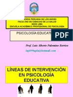 Areas de Accion de La Psicologia Educativa