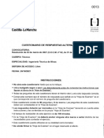 Cuestionario Test Ingeneria Tecnica Minas PDF