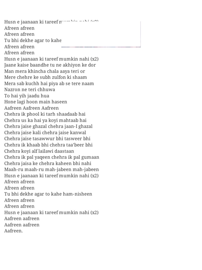 afreen-afreen-lyrics-rahat-fateh-ali-khan-pdf