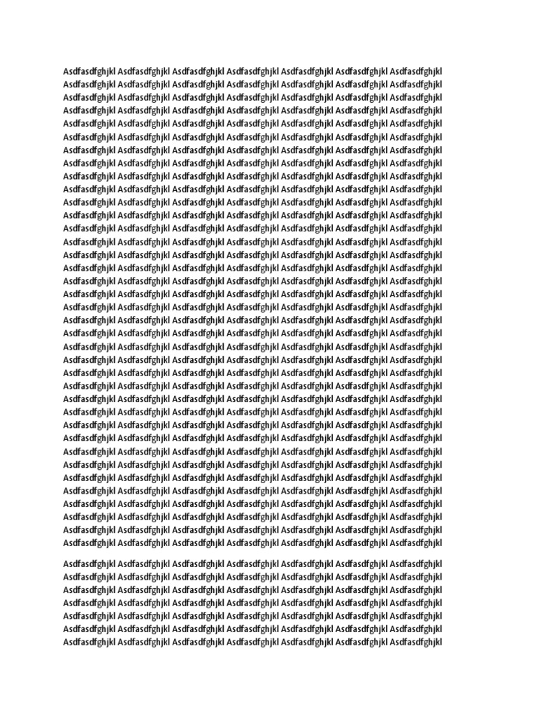 Placeholder Text Document | PDF