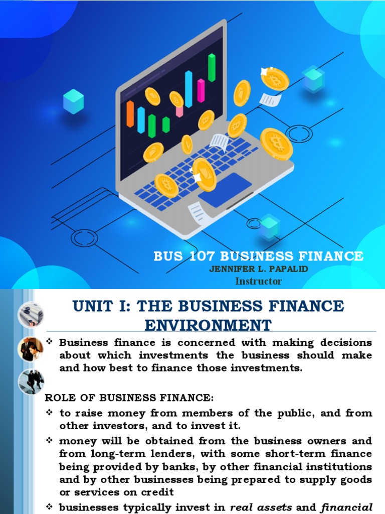 Business Finance Overview for MCom Students | PDF | Net Present Value ...