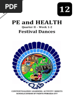 SHS - PE and Health 12 Quarter 2 Week 1-2 Festival Dance - Reviewed - Edited