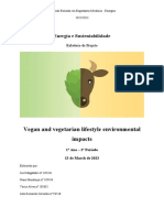 Vegan lifestyle environmental impacts report
