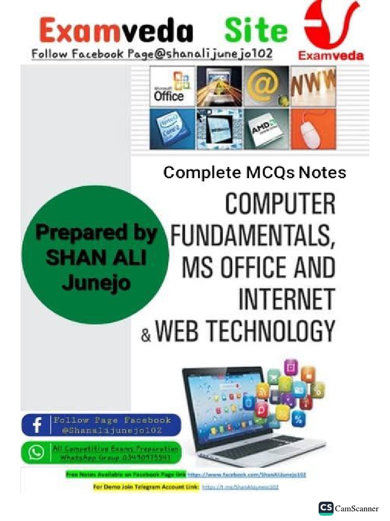 Examveda Computer Complete Notes PDF