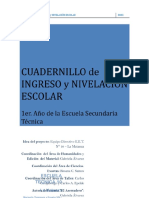 1º Año - Cuadernillo de Nivelación - El Aserradero - Versión Final 2021