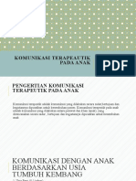 Kelompok 1 Komunikasi Terapeautik Pada Anak