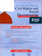 Social Issues Thesis Civil Rights and Racial Discrimination