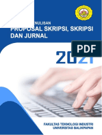 Pedoman Penulisan Proposal Skripsi, Skripsi Dan Jurnal