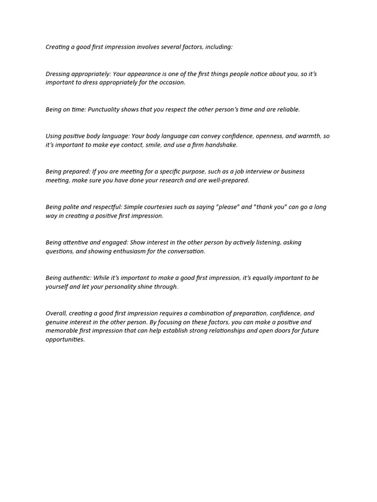 how-to-create-good-first-impression-pdf