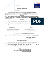 DEED OF DONATION Template G12 Tourism