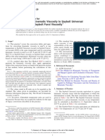 ASTM D 2161 Standard Practice For Conversion of Kinematic Viscosity To Saybolt Universal Viscosity or To Saybolt Furol Viscosity