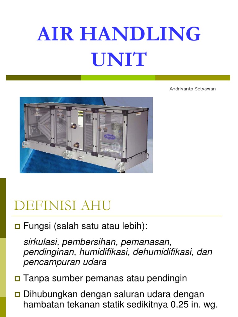 Air Handling Unit PDF