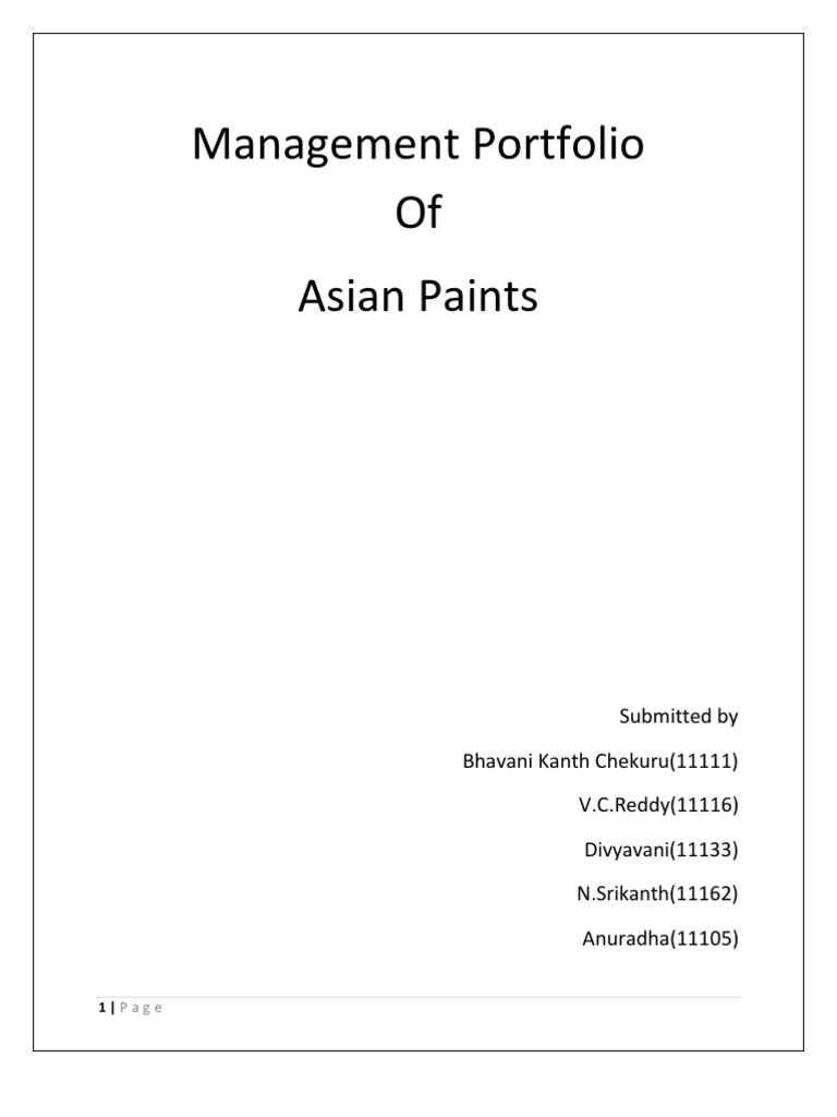 Asian Paints | PDF | Board Of Directors | Strategic Management