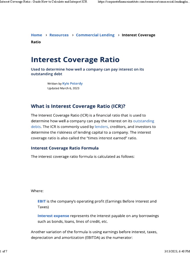 Netflix Interest Coverage Ratio – WQWZK