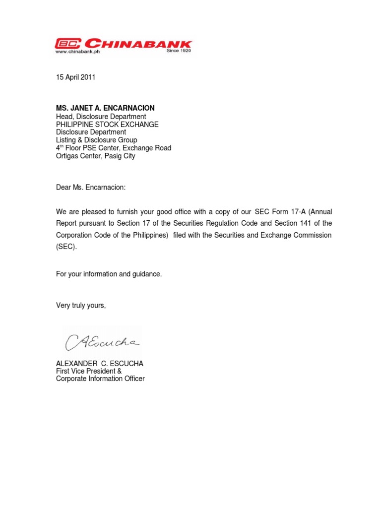 China Bank 2010 Annual Report | PDF | Metro Manila | Makati