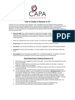 CAPA Resume Guide