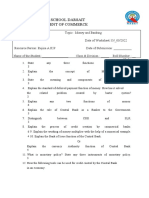 Worksheet - Money & Banking - 1