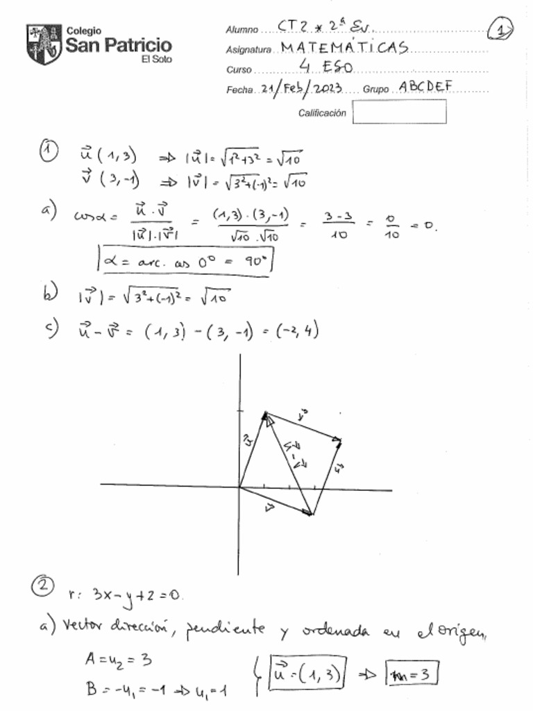 CT2 2EV MATEMÁTICAS 4 ESO 20222023 Corregido PDF