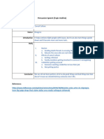 Persuasive Speech Outline PDF