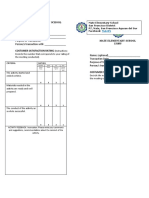 Mate Elementary School Feedback Survey