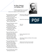 White Mans Burden Rudyard Kipling PDF